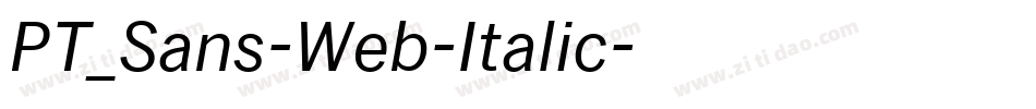 PT_Sans-Web-Italic字体转换