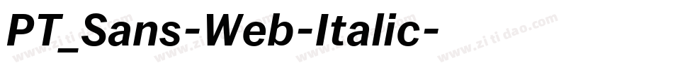 PT_Sans-Web-Italic字体转换