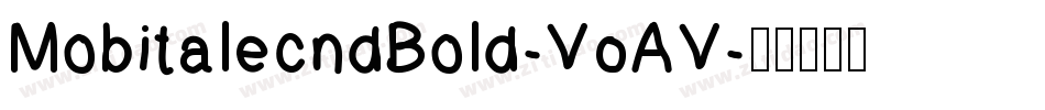 MobitalecndBold-V0AV字体转换