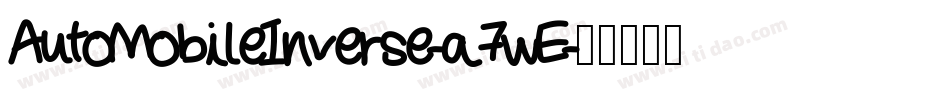 AutoMobileInverse-a7wE字体转换