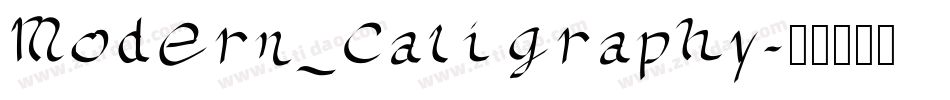 Modern_Caligraphy字体转换