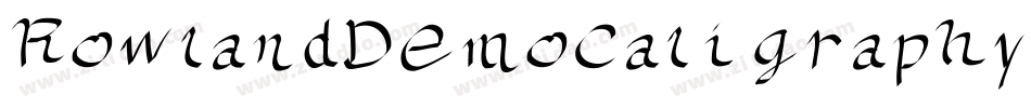 RowlandDemoCaligraphy-Ea4YW字体转换