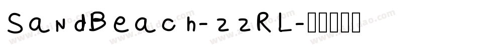 SandBeach-zzRL字体转换
