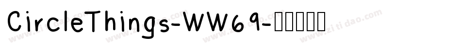 CircleThings-WW69字体转换