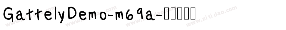 GattelyDemo-m69a字体转换