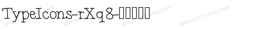 TypeIcons-rXq8字体转换