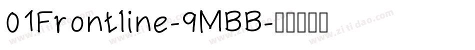 01Frontline-9MBB字体转换