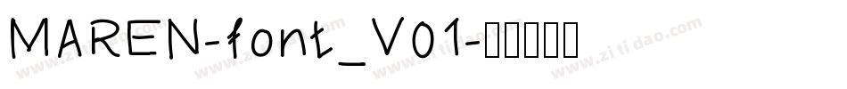MAREN-font_V01字体转换