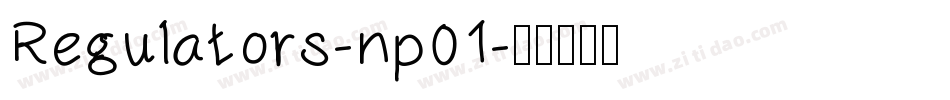 Regulators-np01字体转换