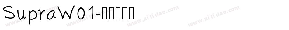 SupraW01字体转换