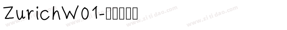 ZurichW01字体转换