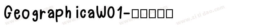 GeographicaW01字体转换