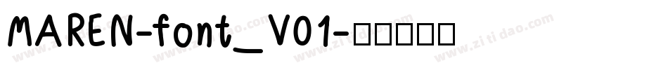MAREN-font_V01字体转换