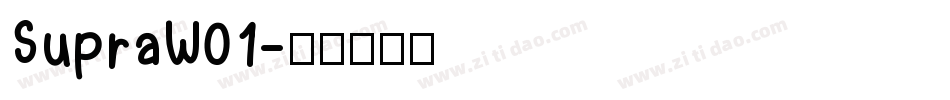 SupraW01字体转换