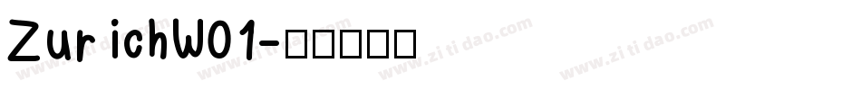 ZurichW01字体转换