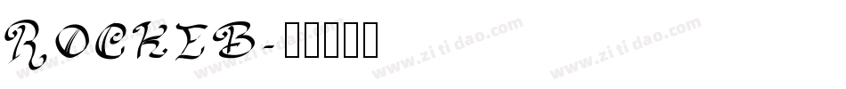 ROCKEB字体转换