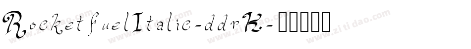 RocketfuelItalic-ddrK字体转换