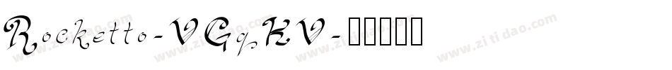 Rocketto-VGqKV字体转换