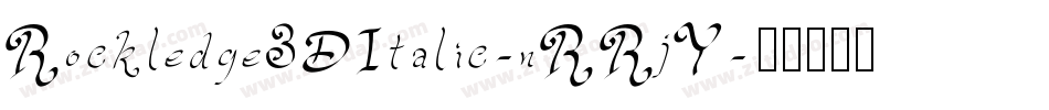 Rockledge3DItalic-nRRjY字体转换