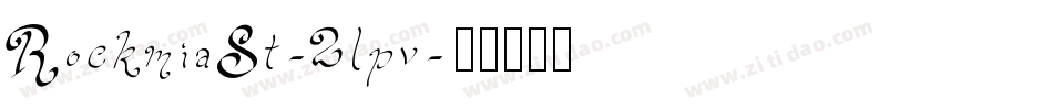 RockmiaSt-2lpv字体转换