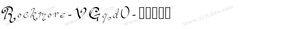 Rockmore-VGqd0字体转换