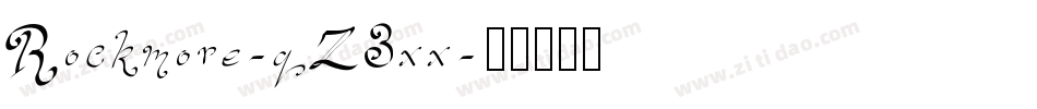 Rockmore-qZ3xx字体转换