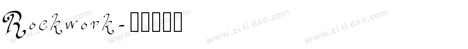 Rockwork字体转换