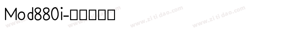Mod880i字体转换