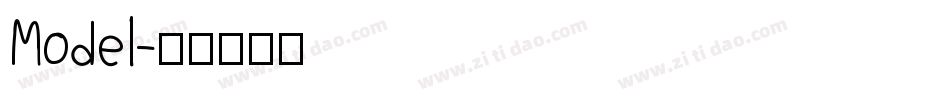 Model字体转换
