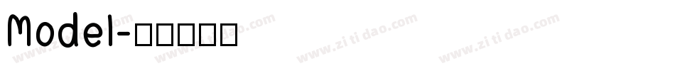 Model字体转换