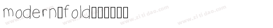 modern-fold字体转换