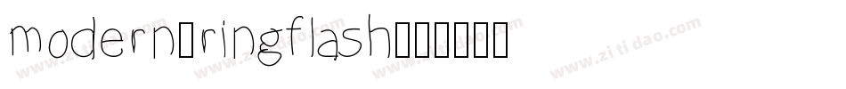 modern_ringflash字体转换