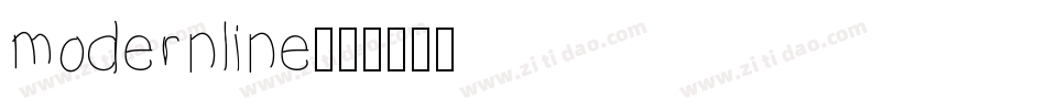modernline字体转换