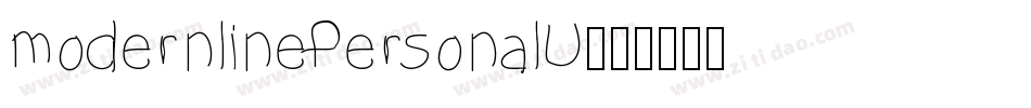 modernlinePersonalU字体转换 modernlinePersonalU字体转换