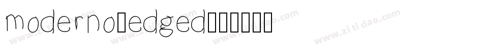 moderno_edged字体转换