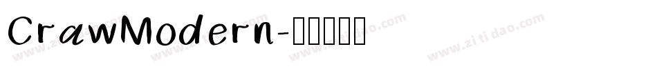 CrawModern字体转换