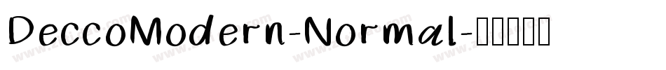 DeccoModern-Normal字体转换