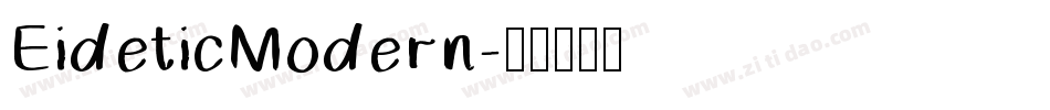 EideticModern字体转换