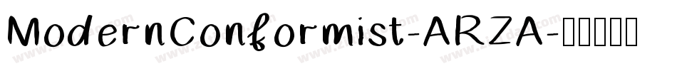 ModernConformist-ARZA字体转换