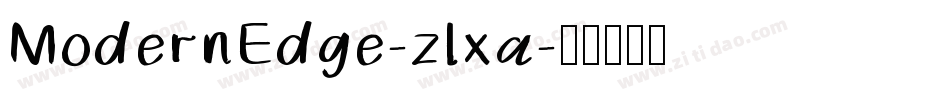 ModernEdge-zlxa字体转换