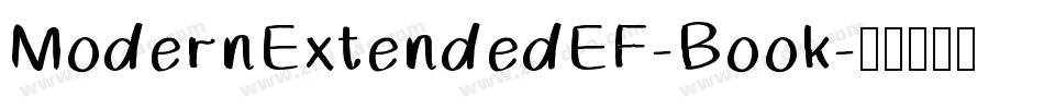 ModernExtendedEF-Book字体转换