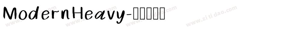 ModernHeavy字体转换