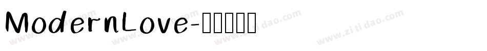 ModernLove字体转换