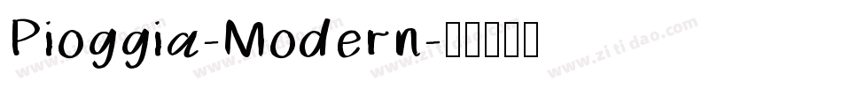 Pioggia-Modern字体转换