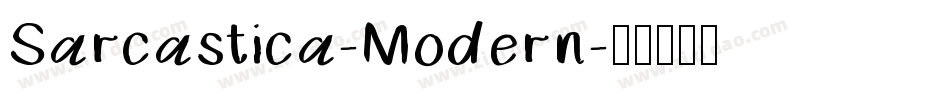 Sarcastica-Modern字体转换
