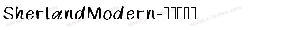 SherlandModern字体转换