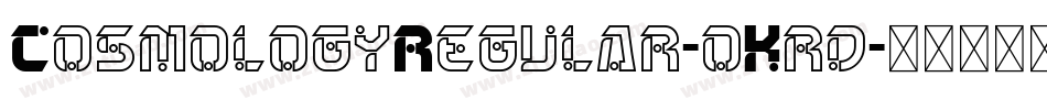 CosmologyRegular-oKrd字体转换