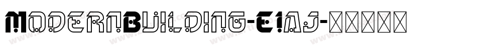 ModernBuilding-E1aj字体转换