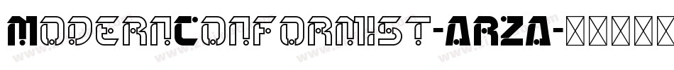 ModernConformist-ARZA字体转换