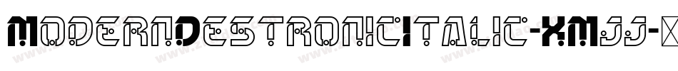 ModernDestronicItalic-XMjj字体转换
